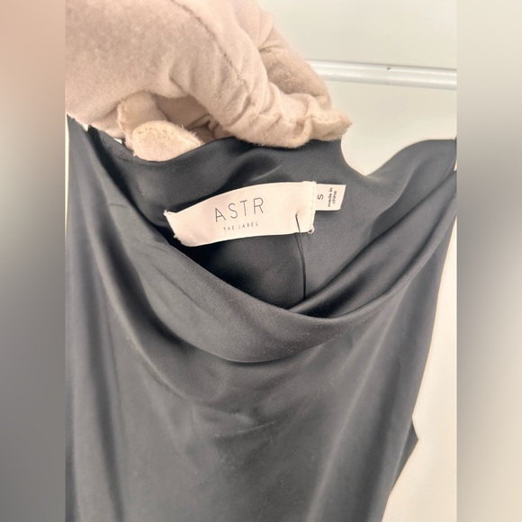 ASTR the label Glynis Dark Teal blue Satin slip dress size s NWT - Picture 5 of 13